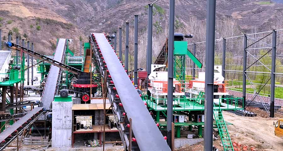 The United Arab Emirates 80 Tons Granite Gravel Aggregate Production Line