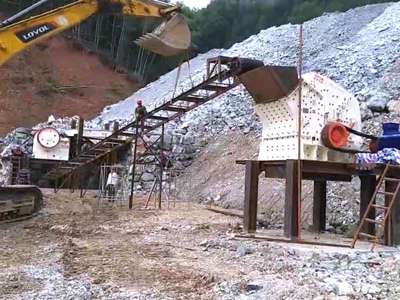 pebble crushing plant